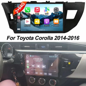10.1'' For Toyota Corolla 2014-16 Fit Apple Carplay Android Car Stereo GPS Radio - Picture 1 of 14