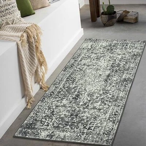 Vintage Runners for Hallways 2x4.3 Kitchen Rugs Washable Small Throw Rugs Non... - Picture 1 of 9