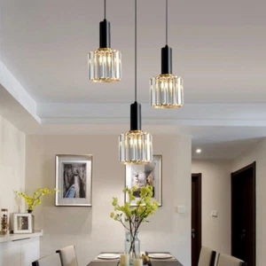 Crystal Pendant Lights Bedroom Lamp Kitchen Ceiling Lights Kitchen Chandeliers - Picture 1 of 7
