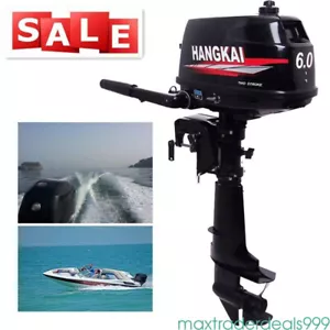 2/4 Stroke 3.5/7HP Petrol Outboard Motor Boat Motor Water Cooling System NEW - Picture 1 of 34
