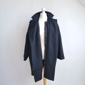 Vanessa Bruno Coat Black La Redoute Wool Cashmere Oversized Winter Limited 14 - Picture 1 of 9