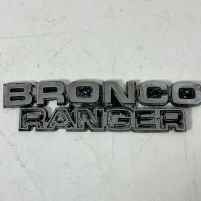 Ford Bronco Ranger emblema OEM metal 47283 vintage 1978 1979 usado Foto 1 de 4