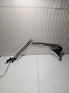 Vintage LEDU Swing Arm Desk Lamp Articulated Draft Architect MCM W/ Clamp - Picture 1 of 15