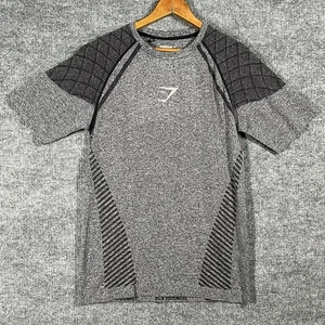 Gymshark Devant grau nahtlos Kurzarm T-Shirt Herren Größe Medium - Bild 1 von 13