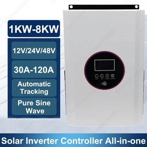 1KW-8KW 30A-120A PWM Solar PV Regler 12/24/48V Solarladeregler Wechselrichter - Bild 1 von 13