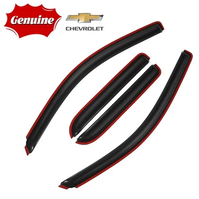 Viseira de janela genuína Chevrolet Silverado 2014-2018 defletor de ventilação solar vento - Imagem 1 de 4