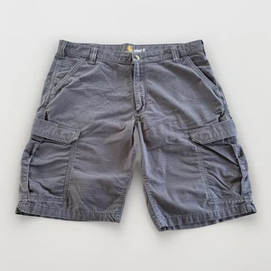 Carhartt Relaxed Fit Work Shorts Mens 40 Gray Carpenter Pockets Cargo Hiking - Picture 1 of 8