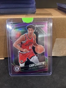 2024-25 Panini Prizm Black Cam Christie #235 Purple Prizm /99 (RC) - Picture 1 of 2