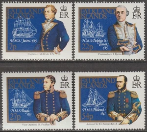 EDSROOM-20438 Falkland Islands 429-432 MNH 1985 Complete Navy Explorers & Ships - Picture 1 of 1