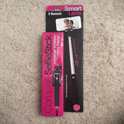 Nuevo Bluetooth Compacto Selfie Stick Universal Inalámbrico Diseño Plegable, Rosa Foto 1 de 3