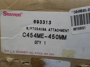 STARRETT C454ME-450MM NEW IN BOX - Picture 1 of 6