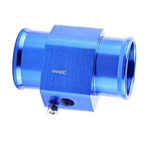 Metal Water Temp Joint Pipe Hose Temperature Sensor Adapter Blue 38mm GDS - Picture 1 of 22