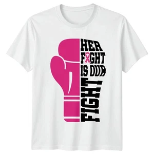 Pink Ribbon Breast Cancer Awareness Herren T-Shirt Damen Tee Grafik Unisex Top - Bild 1 von 11