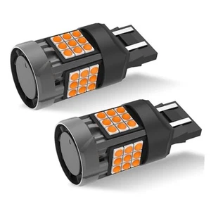 7440NA WY21W LED Bombillas de luz de señal de giro traseras/delanteras para Ram 1500 2500 3500 - Imagen 1 de 6