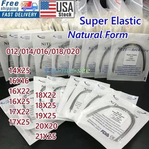 100Pcs Dental Orthodontic Super Elastic Niti Arch Wire Round Natural Form USA - Picture 1 of 17