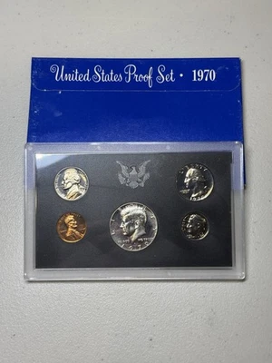 1970 - S US Mint Proof Set With OGP - ORIGINAL PACKAGING - NO RESERVE AUCTION - Image 1 of 2