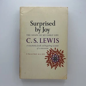 C.S. Lewis Surprised by Joy VG 1955 Harvest Book Christian Memoir Conversion - Imagen 1 de 4
