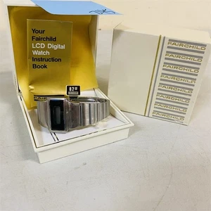 Reloj Digital Fairchild Prospect LCD Tritio Vintage Cuarzo Inoxidable ¡NUEVO! - Imagen 1 de 1
