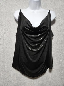 TORRID Liquid Shine Wasserfall Cami Neu mit Etikett Größe 2X tiefschwarz - Bild 1 von 11