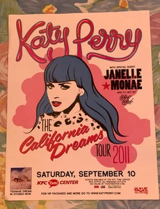 Vintage 2011 Katy Perry "The California Dreams Tour" Handbill - Picture 1 of 4