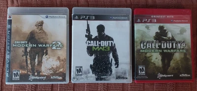 Call Of Duty COD Modern Warfare 1, 2, 3 PS3 (PlayStation 3 Lot) Complete - Image 1 of 4