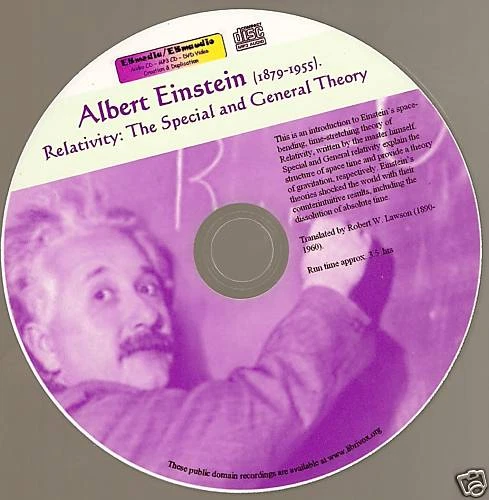 Relativity Theory, space gravity EINSTEIN MP3 CD 3hrs +