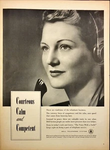 1944 Bell Telephone System Traditions War Busy Lines Limit Calls WWII Print Ad - Picture 1 of 6
