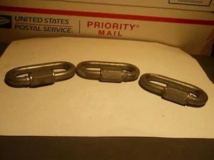 THREE SWL 2400 LB LOCKING CARABINERS - Picture 1 of 7
