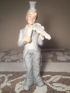 Estatuilla de violinista payaso KPM Arnart porcelana - Imagen 1 de 12