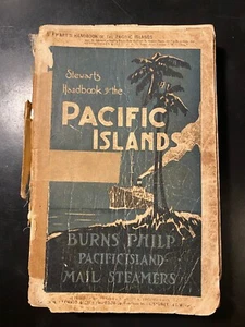 1922 Stewart's Handbook of the Pacific Islands Allen w Map Bounty Easter - Picture 1 of 10