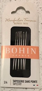 Tapestry Cross Stitch Needles - Size 24 - Pack of 6 - Bohin - Picture 1 of 1