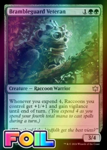 x1 Brambleguard Veteran BLB Bloomburrow MTG 165 FOIL UNCOMMON M/NM 1x - Picture 1 of 1
