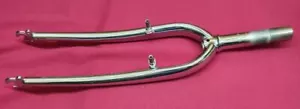 Forcella rigida MTB acciaio, albero filettato 26", 1 1/8", 133/40 mm, cromato, NOS, retrò - Foto 1 di 2