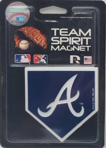 MLB Team Spirit Home Plate Magnet (Atlanta Braves) - Picture 1 of 1