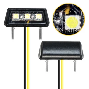 2PCS 12V Universal LED Number Plate Light Lamp Motorcycle Motorbike Car Trailer - Picture 1 of 6