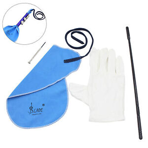 Flute Cleaning Cloth Kit With Stick Screwdriver Gloves Flute Cleaning Tool A9N6