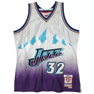 Karl Malone Utah Jazz Mitchell & Ness NBA Large Jersey 75th Anniversary #32 New - Picture 1 of 7