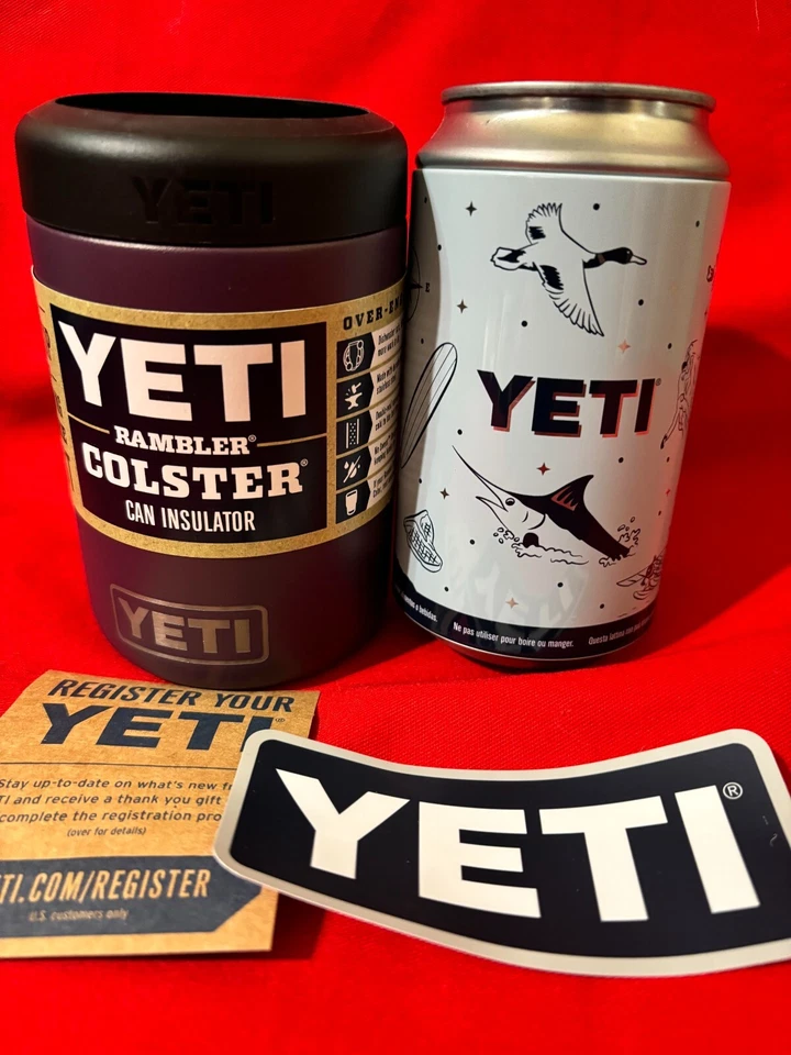 YETI Rambler PÚRPURA NÓRDICO 12 OZ Colster Lata Aislador AUTÉNTICO Descatalogado Foto 1 de 1