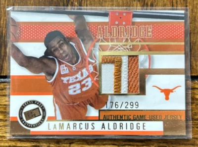 2006 Press Pass Jerseys Gold /299 LaMarcus Aldridge #JC/LA Rookie RC — 第 1/2 张图片
