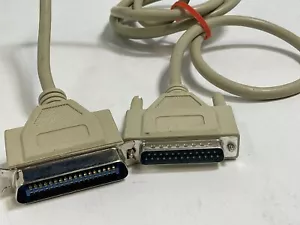 Vintage 25 Pin SCSI To 36 Pin Male to Female Serial Cable ElectronicsRecycled - Picture 1 of 13