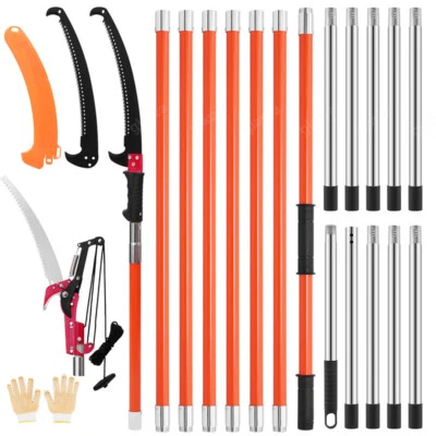 DENOTIP Tijeras de podar telescópicas sierra telescópica sierra de ramas cable sierra sierra de jardín sierra para árboles tijeras