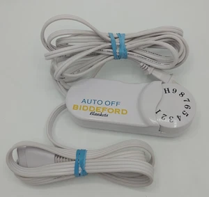 Biddeford Electric Blanket Control TC13BA 130 Watts White 4 Prong Dial Auto Off - Picture 1 of 4