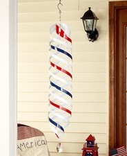 32" Extra Large 4Th Of July Red White & Blue Wind Spinner Outdoor Home Decor