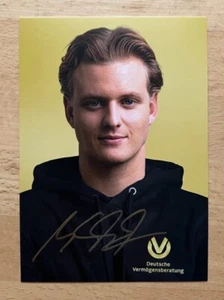 Mick Schumacher AK Formel 1 Mercedes Autogrammkarte 2024 original signiert NEU - Bild 1 von 3