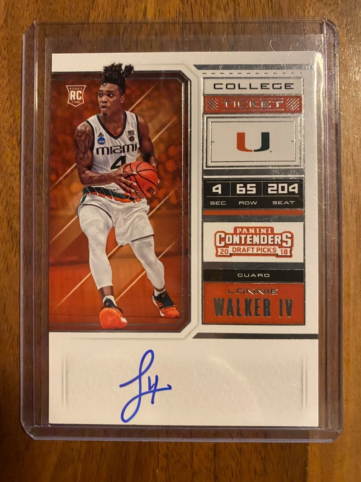 A74,454 - 2018-19 Panini Contenders Draft Picks #63 Lonnie Walker IV Auto RC - Image 1 of 1