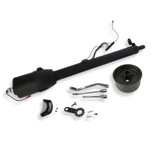 Columna de dirección automática inclinable universal de 30" con adaptador de 9 pernos negra sin llave - Imagen 1 de 6