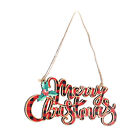 Merry Christmas Pendants Ornament Colorful Wood  Sign Merry D4o9