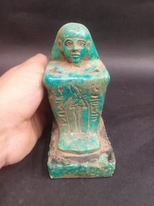 ANTIGÜEDADES EGIPCIAS ANTIGUAS EGIPCIAS Estatua de Escriba Sentado Antiguo Egipcio BC - Imagen 1 de 6