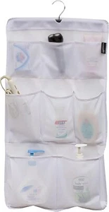 8 Pockets Mesh Shower Organizer Hanging Caddy with Rotating Hanger Quick Dry - Picture 1 of 2