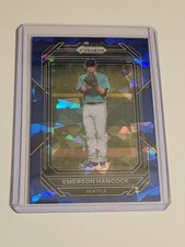 2023 Panini Prizm - Blue Ice Prizm #24 Emerson Hancock (RC)
